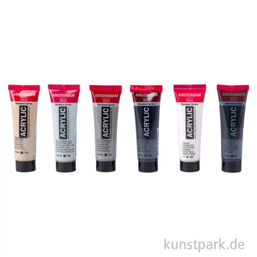 Artikelbild 2 des Artikels “Talens AMSTERDAM Acrylfarben Set mit 6 x 20 ml - Grautöne “